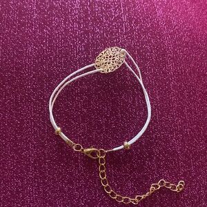 🔥3/$10 white bracelet with mandala symbol